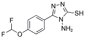 4-AMINO-5-[4-(DIFLUOROMETHOXY)PHENYL]-4H-1,2,4-TRIAZOLE-3-THIOL Struktur