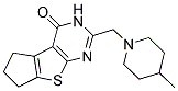 2-[(4-METHYLPIPERIDIN-1-YL)METHYL]-3,5,6,7-TETRAHYDRO-4H-CYCLOPENTA[4,5]THIENO[2,3-D]PYRIMIDIN-4-ONE Struktur