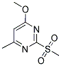 2-METHANESULFONYL-4-METHOXY-6-METHYL-PYRIMIDINE Struktur