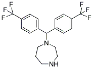 1-(BIS[4-(TRIFLUOROMETHYL)PHENYL]METHYL)-1,4-DIAZEPANE Struktur