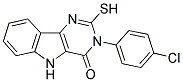 3-(4-CHLOROPHENYL)-2-MERCAPTO-3,5-DIHYDRO-4H-PYRIMIDO[5,4-B]INDOL-4-ONE Struktur