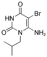 6-AMINO-5-BROMO-1-ISOBUTYL-1H-PYRIMIDINE-2,4-DIONE Struktur