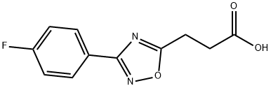 3-[3-(4-FLUOROPHENYL)-1,2,4-OXADIAZOL-5-YL]PROPANOIC ACID Struktur