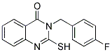 3-(4-FLUOROBENZYL)-2-MERCAPTOQUINAZOLIN-4(3H)-ONE Struktur