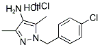 1-(4-CHLORO-BENZYL)-3,5-DIMETHYL-1H-PYRAZOL-4-YLAMINE DIHYDROCHLORIDE Struktur