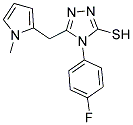 4-(4-FLUOROPHENYL)-5-[(1-METHYL-1H-PYRROL-2-YL)METHYL]-4H-1,2,4-TRIAZOLE-3-THIOL Struktur