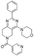 (4-MORPHOLIN-4-YL-2-PHENYL-7,8-DIHYDRO-5H-PYRIDO[4,3-D]PYRIMIDIN-6-YL)-PYRIDIN-3-YL-METHANONE Struktur