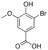 3-BROMO-4-HYDROXY-5-METHOXY-BENZOIC ACID Struktur