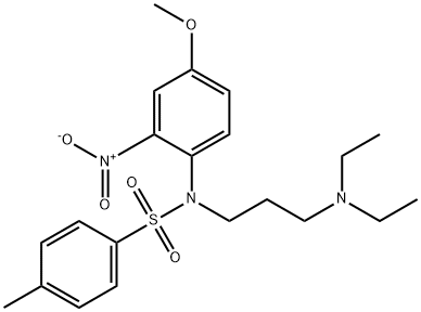 N-(3-(DIETHYLAMINO)PROPYL)-N-(4-METHOXY-2-NITROPHENYL)-4-METHYLBENZENESULFONAMIDE Struktur