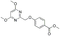 METHYL [4-(4,6-DIMETHOXYPYRIMIDIN-2-YL)METHOXY]BENZOATE Struktur