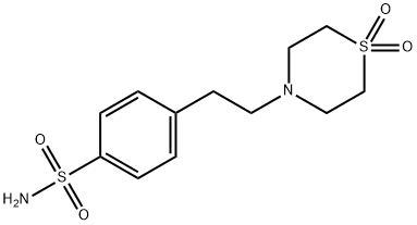 4-[2-(1,1-DIOXO-1LAMBDA6,4-THIAZINAN-4-YL)ETHYL]BENZENESULFONAMIDE Struktur