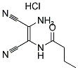 (Z)-2-(BUTYRYLAMINO)-1,2-DICYANO-1-ETHENAMINIUM CHLORIDE Struktur