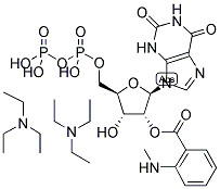 2'/3'-O-(N-METHYL-ANTHRANILOYL)-XANTHOSINE-5'-DIPHOSPHATE, TRIETHYLAMMONIUM SALT Struktur