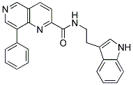 N-[2-(1H-INDOL-3-YL)ETHYL]-8-PHENYL-1,6-NAPHTHYRIDINE-2-CARBOXAMIDE Struktur