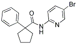 N-(5-BROMO(2-PYRIDYL))(PHENYLCYCLOPENTYL)FORMAMIDE Struktur