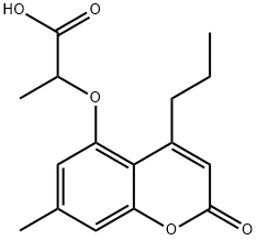 2-(7-METHYL-2-OXO-4-PROPYL-2H-CHROMEN-5-YLOXY)-PROPIONIC ACID Struktur