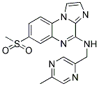 N-[(5-METHYLPYRAZIN-2-YL)METHYL]-7-(METHYLSULFONYL)IMIDAZO[1,2-A]QUINOXALIN-4-AMINE Struktur