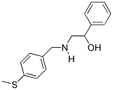 2-((4-(METHYLTHIO)BENZYL)AMINO)-1-PHENYLETHANOL Struktur