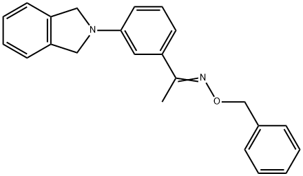 1-[3-(1,3-DIHYDRO-2H-ISOINDOL-2-YL)PHENYL]-1-ETHANONE O-BENZYLOXIME Struktur