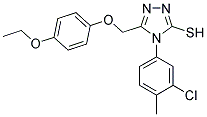 4-(3-CHLORO-4-METHYLPHENYL)-5-[(4-ETHOXYPHENOXY)METHYL]-4H-1,2,4-TRIAZOLE-3-THIOL Struktur