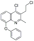 4-CHLORO-3-(2-CHLOROETHYL)-2-METHYL-8-PHENOXYQUINOLINE Struktur