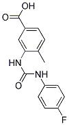 3-(([(4-FLUOROPHENYL)AMINO]CARBONYL)AMINO)-4-METHYLBENZOIC ACID Struktur