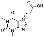 3-(1,3-DIMETHYL-2,6-DIOXO-1,2,3,6-TETRAHYDRO-7H-PURIN-7-YL)PROPANOIC ACID Struktur