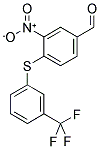 3-NITRO-4-([3-(TRIFLUOROMETHYL)PHENYL]SULFANYL)BENZENECARBALDEHYDE Struktur