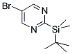 5-BROMO-2-(TERT-BUTYLDIMETHYLSILYL)PYRIMIDINE Struktur