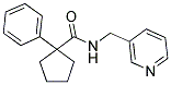 (PHENYLCYCLOPENTYL)-N-(3-PYRIDYLMETHYL)FORMAMIDE Struktur