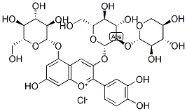 CYANIDIN-3- SAMBUBIOSIDE-5-GLUCOSIDE Struktur