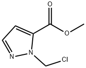 2-CHLOROMETHYL-2 H-PYRAZOLE-3-CARBOXYLIC ACID METHYL ESTER Struktur