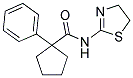 (PHENYLCYCLOPENTYL)-N-(2,5-THIAZOLINYL)FORMAMIDE Struktur