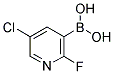 5-CHLORO-2-FLUOROPYRIDINE-3-BORONIC ACID Struktur