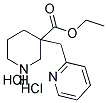 3-PYRIDIN-2-YLMETHYLPIPERIDINE-3-ETHYLCARBOXYLATE DIHYDROCHLORIDE Struktur