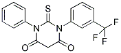 1-PHENYL-2-THIOXO-3-[3-(TRIFLUOROMETHYL)PHENYL]DIHYDROPYRIMIDINE-4,6(1H,5H)-DIONE Struktur