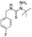 1-TERT-BUTYL-N-(4-FLUOROBENZYL)HYDRAZINECARBOTHIOAMIDE Struktur