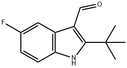 2-TERT-BUTYL-5-FLUORO-1H-INDOLE-3-CARBALDEHYDE Struktur