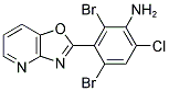 2,4-DIBROMO-6-CHLORO-3-[1,3]OXAZOLO[4,5-B]PYRIDIN-2-YLANILINE Struktur