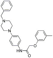 N-(4-(4-BENZYLPIPERAZIN-1-YL)PHENYL)-2-(M-TOLYLOXY)ACETAMIDE Struktur