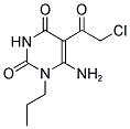 6-AMINO-5-(CHLOROACETYL)-1-PROPYLPYRIMIDINE-2,4(1H,3H)-DIONE Struktur