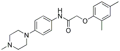 2-(2,4-DIMETHYLPHENOXY)-N-(4-(4-METHYLPIPERAZIN-1-YL)PHENYL)ACETAMIDE Struktur