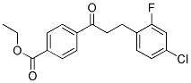 4'-CARBOETHOXY-3-(4-CHLORO-2-FLUOROPHENYL)PROPIOPHENONE Struktur