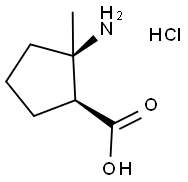 CIS-2-AMINO-2-METHYL-CYCLOPENTANECARBOXYLIC ACID HYDROCHLORIDE Struktur