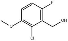 2-CHLORO-6-FLUORO-3-METHOXYBENZYL ALCOHOL Struktur