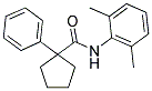 N-(2,6-DIMETHYLPHENYL)(PHENYLCYCLOPENTYL)FORMAMIDE Struktur