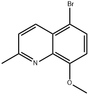 5-BROMO-8-METHOXY-2-METHYL-QUINOLINE Struktur