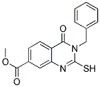 METHYL 3-BENZYL-2-MERCAPTO-4-OXO-3,4-DIHYDROQUINAZOLINE-7-CARBOXYLATE Struktur