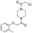 1-(CHLOROACETYL)-4-[(2-METHYLPHENOXY)ACETYL]PIPERAZINE Struktur