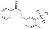 2-METHYL-5-(3-OXO-3-PHENYL-PROPENYL)-BENZENESULFONYL CHLORIDE Struktur